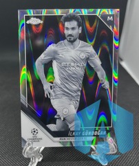 2021-22 Topps Chrome UEFA Champions League #41 ILKAY GUNDOGAN B&W Ray Wave